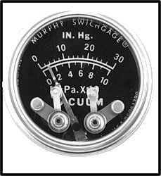 20V, 25V, A20V, A25V Vacuum Switch gauge